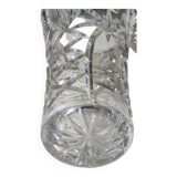 Lead crystal vase with flared neck, Bohemian/Boho chic style. High 25 cm