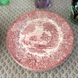 Lot 6 flat plates and 6 hollow English Iron Earth English Ironstone