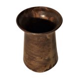 Sandstone vase 70s height 18.5 cm