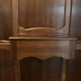 Cloakroom with walnut coat holder