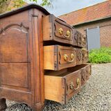 Crossbow Commode In Walnut Louis XV XVIII Eme Century