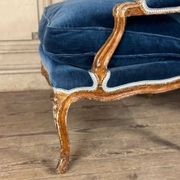 Pair Of Armchairs For Queen Louis XV, Carved “oak” Wood 18th Century