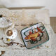 Former rectangular ceramic dish hand decoration Vallauris