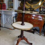 Rotating store floor in mahogany and marble of the nineteenth century