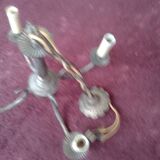 Bronze chandelier has 4feux