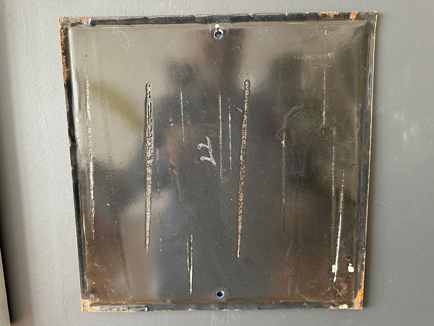 Waves vintage europe industrial enamel sign decoration