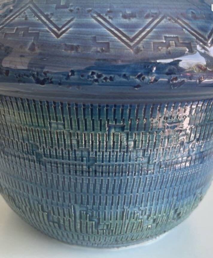 Ceramic vase Rimini Aldo Londi Bitossi 1960