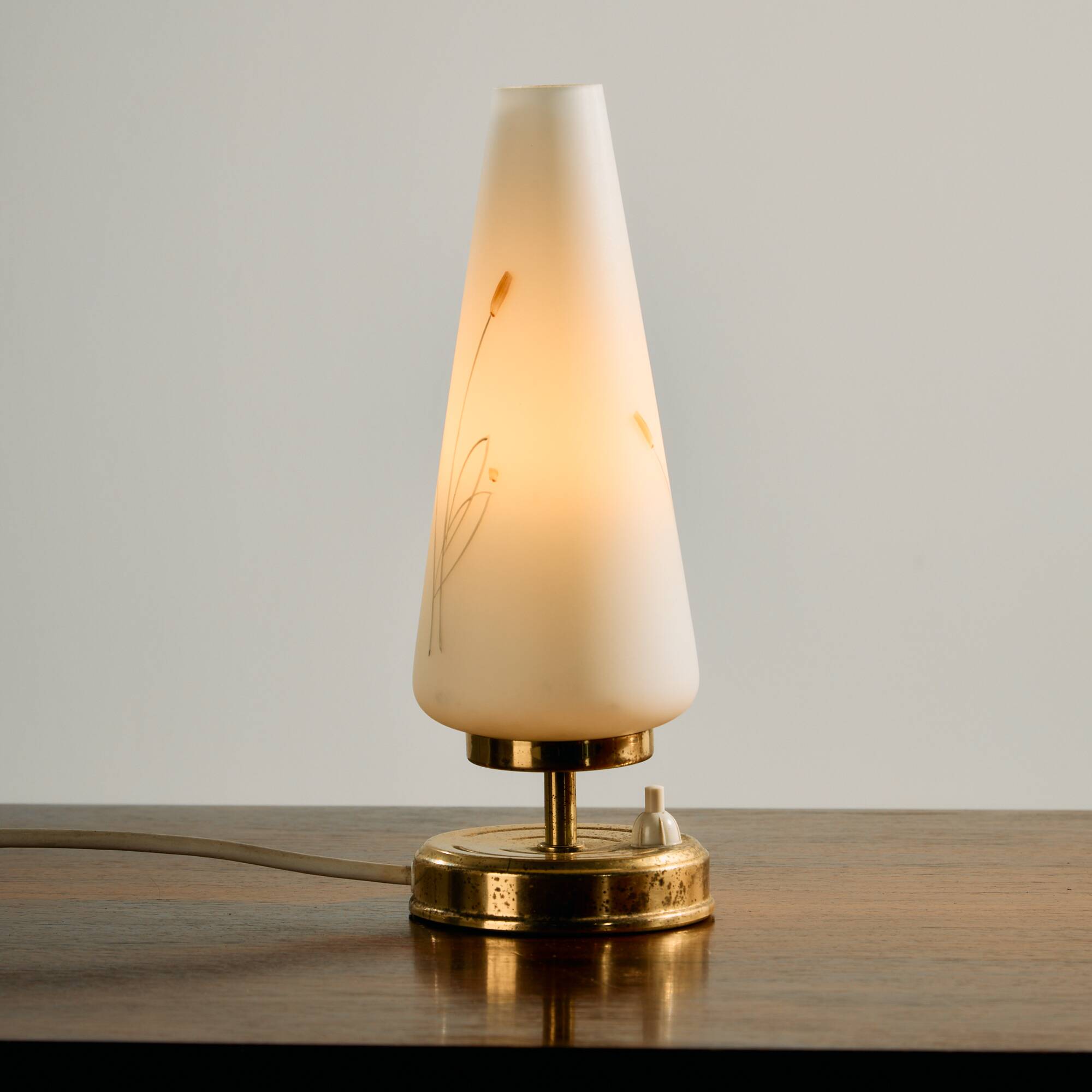 Lampe de table en laiton par Rupert Nikoll