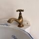 Wall-mounted washbasin shell-shaped, enamelled earthenware by Maurice Herb.