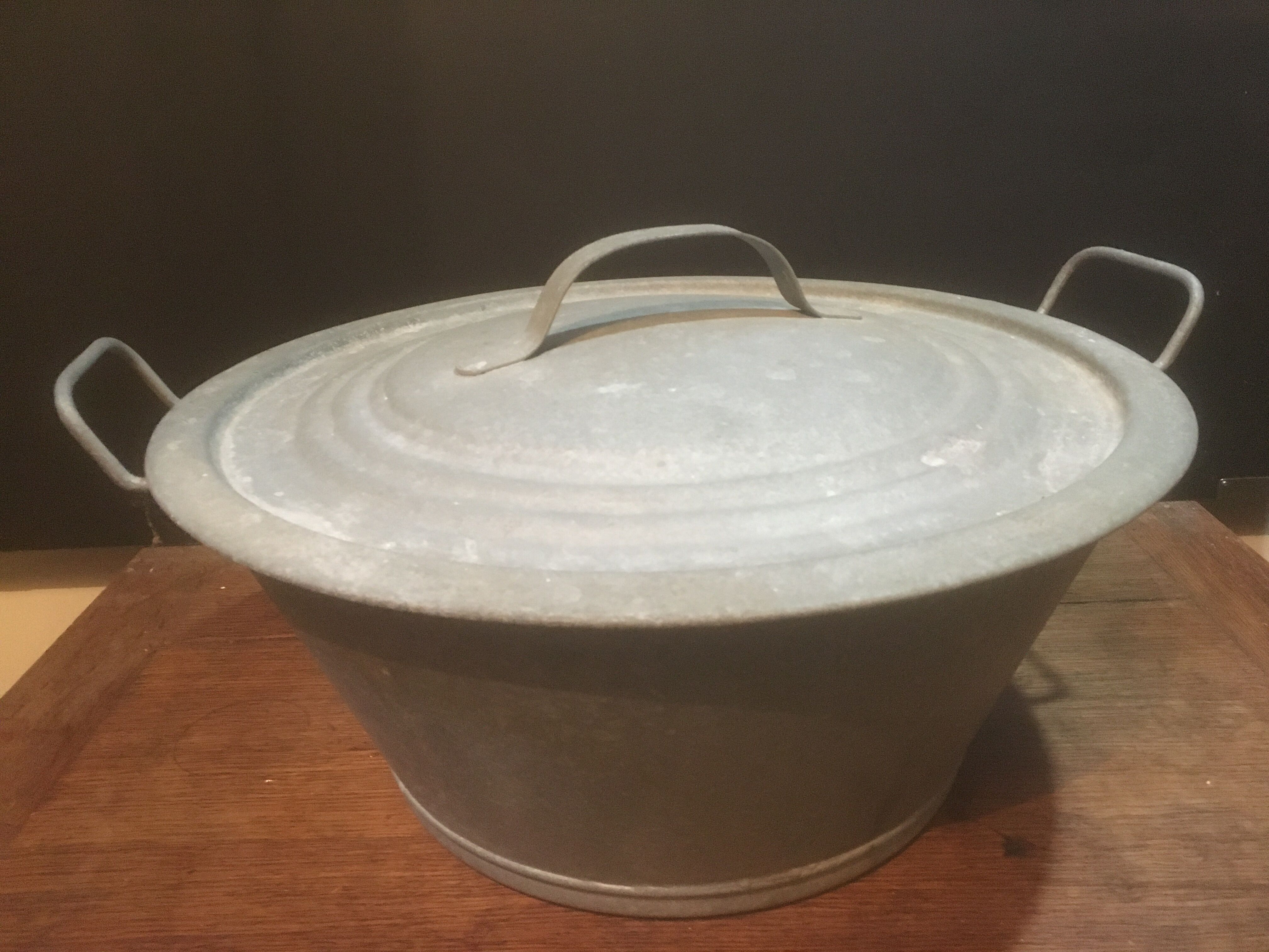 Basin & zinc lid Ø 43