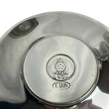 Service à café égoïste sur plateau métal argenté vers 1960