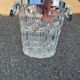 Large vintage crystal and silver-plated champagne bucket