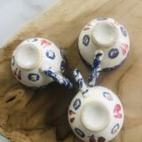 Vintage earthenware dinette cups from Quimper