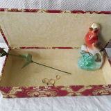 Antique fabric glove box
