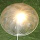 French Art Deco White Pâte de Verre Platform with Abstract Tulip Design 5145