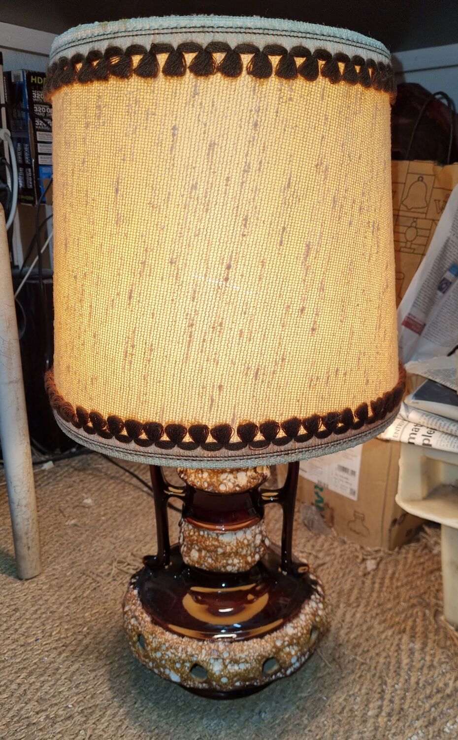 Ceramic floor lamp from 1970