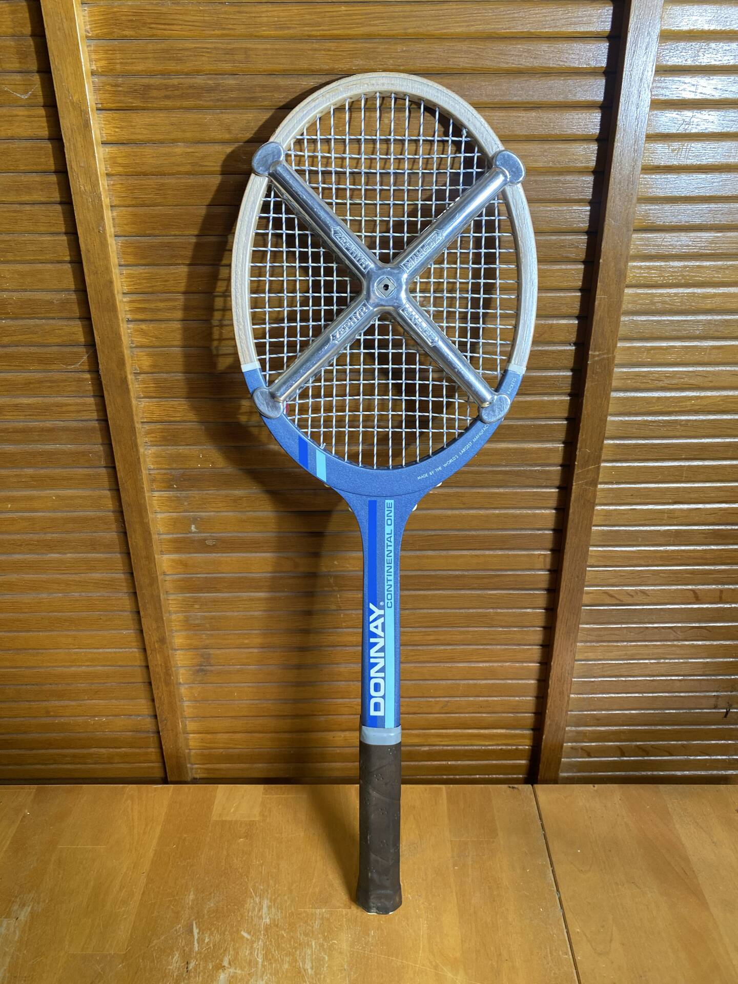 Old tennis racket donnay continental one wood + vintage zéphyr