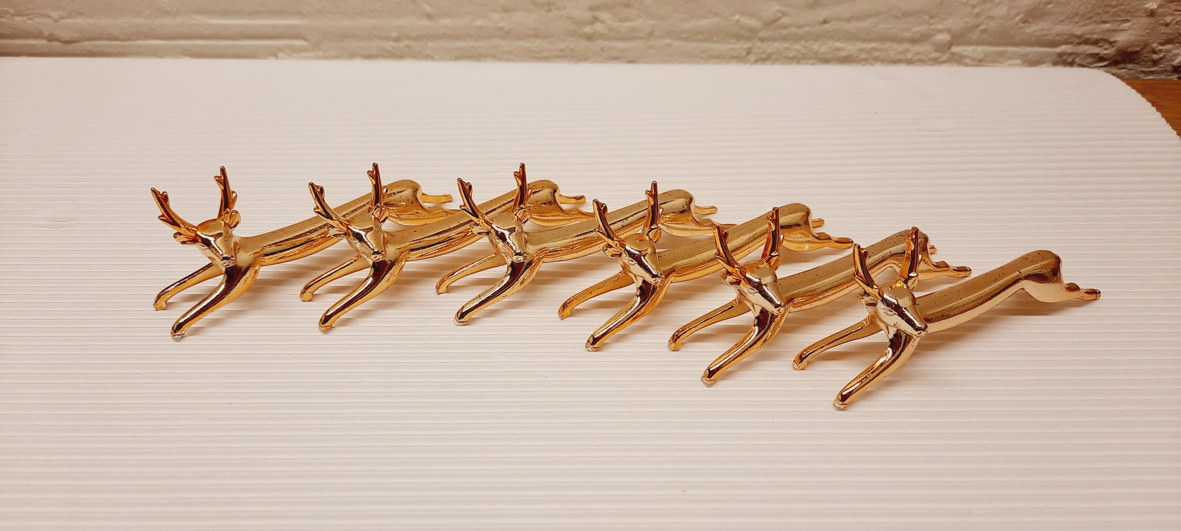 Set 6 deer knife holders