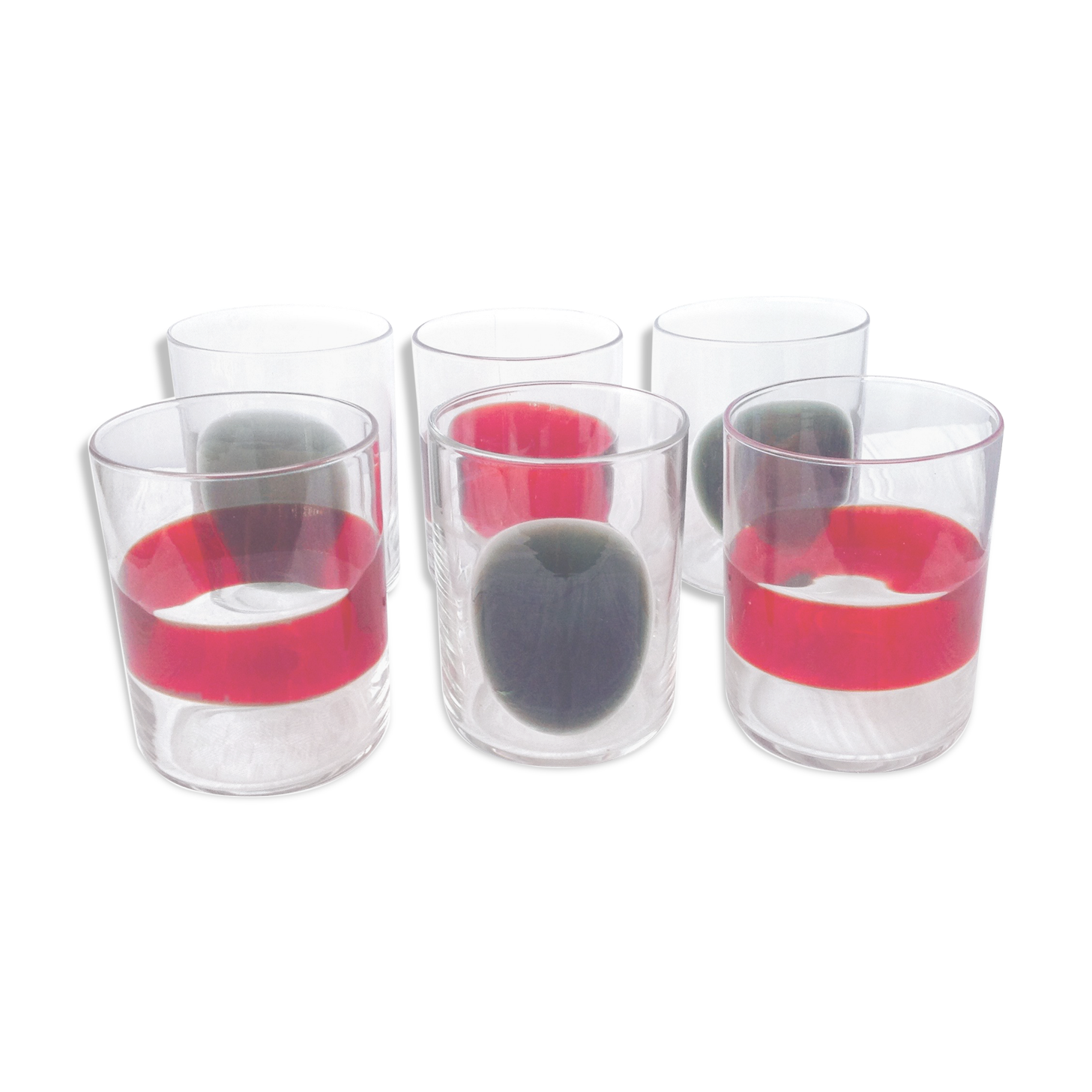 Set of 6 Murano water glasses