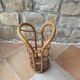 Porte-parapluie en rotin vintage