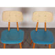 Suite of 4 vintage chairs published by Ton, 1960