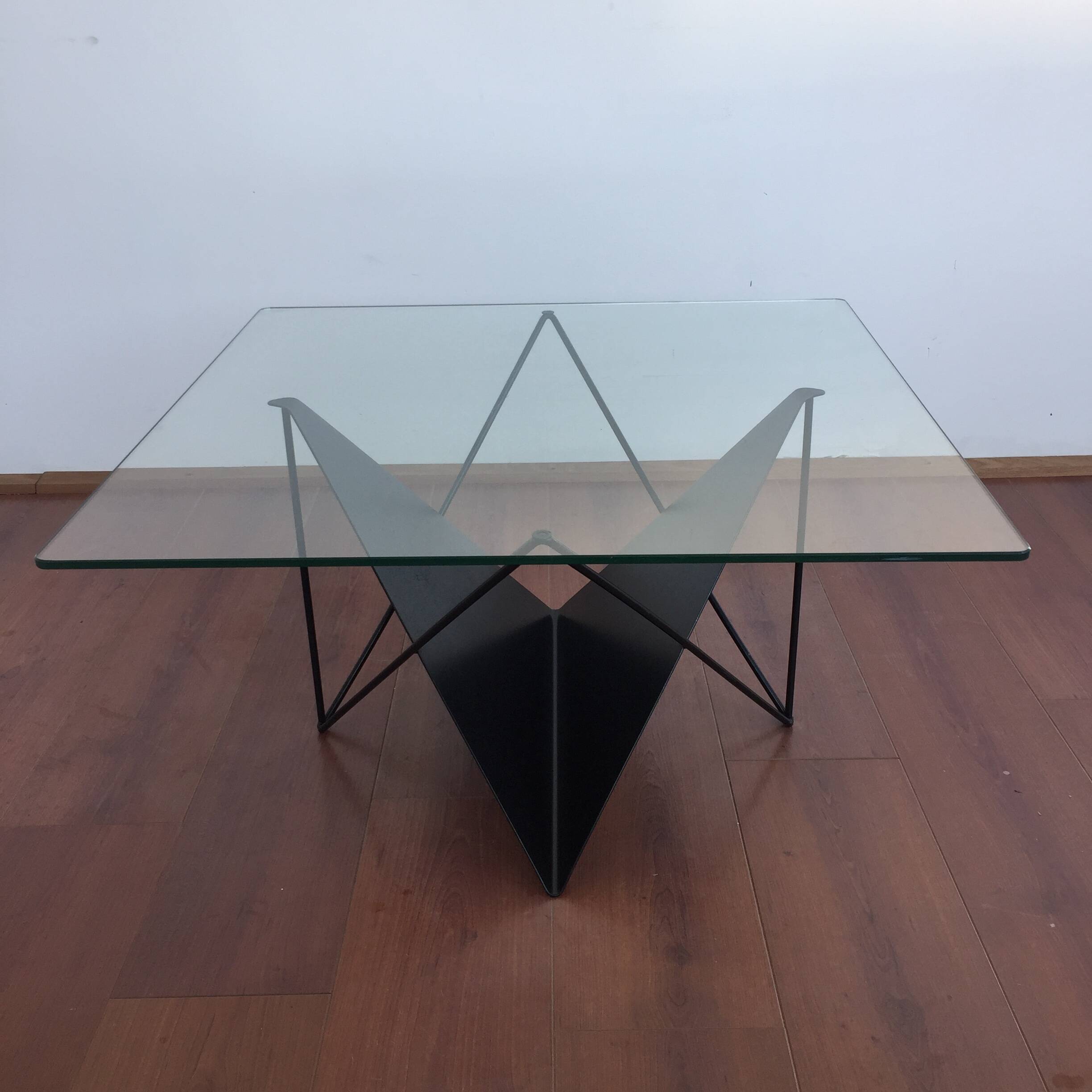 postmodern Dutch design metal coffee table from the 80s or 90s
