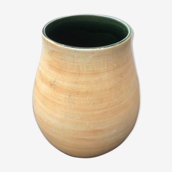 Ancien vase Cap Vern Salins céramique beige