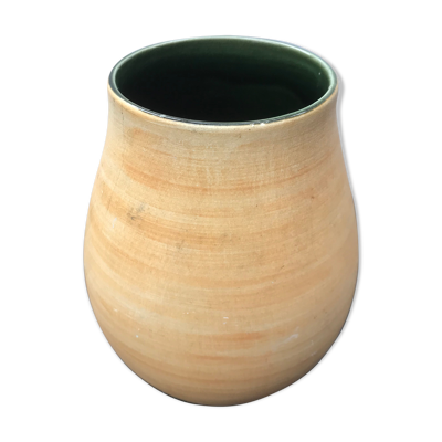 Ancien vase Cap Vern Salins céramique beige