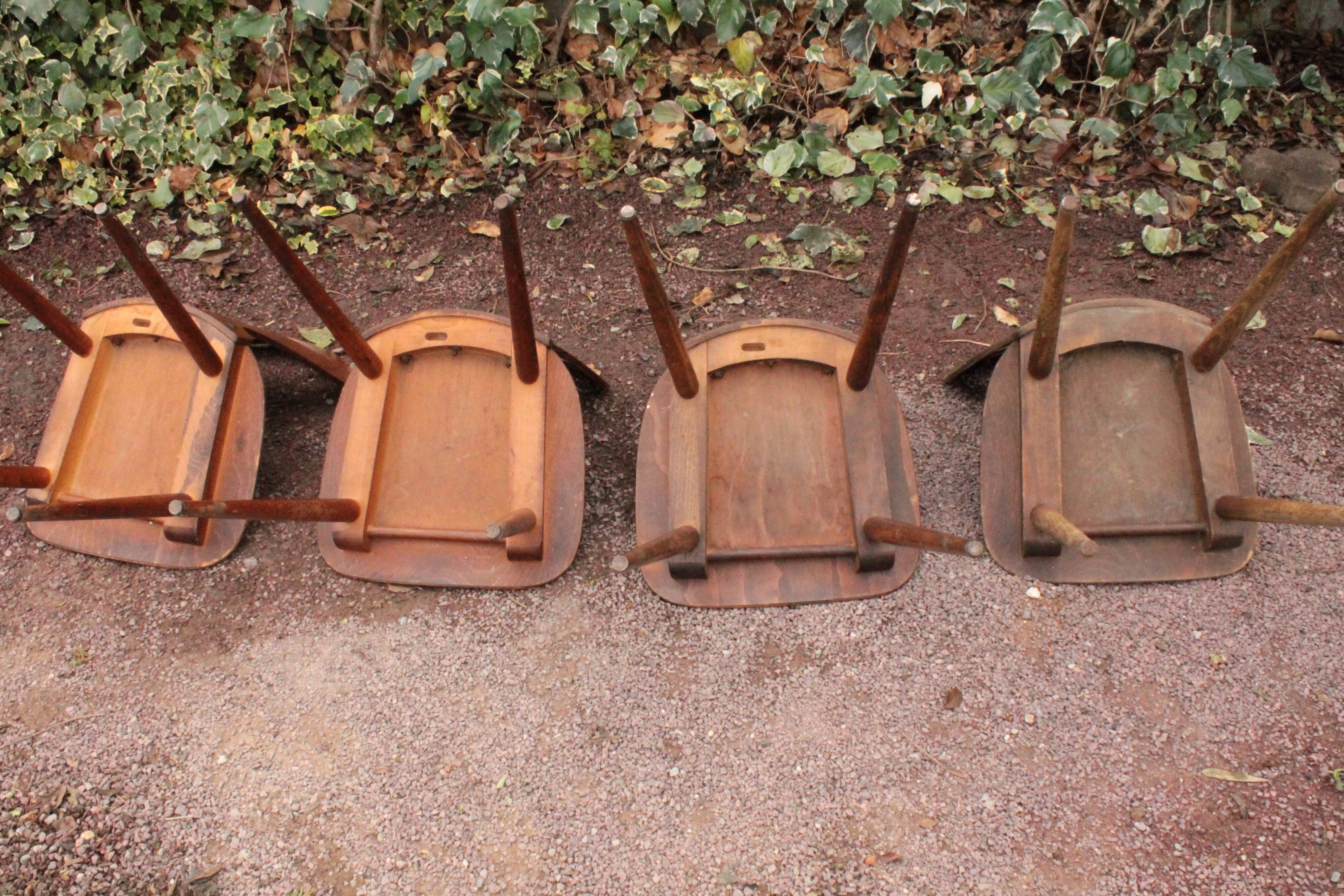 Set of 4 Baumann chairs, model called ant