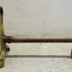 Paire de chenets bronze et fonte design 70