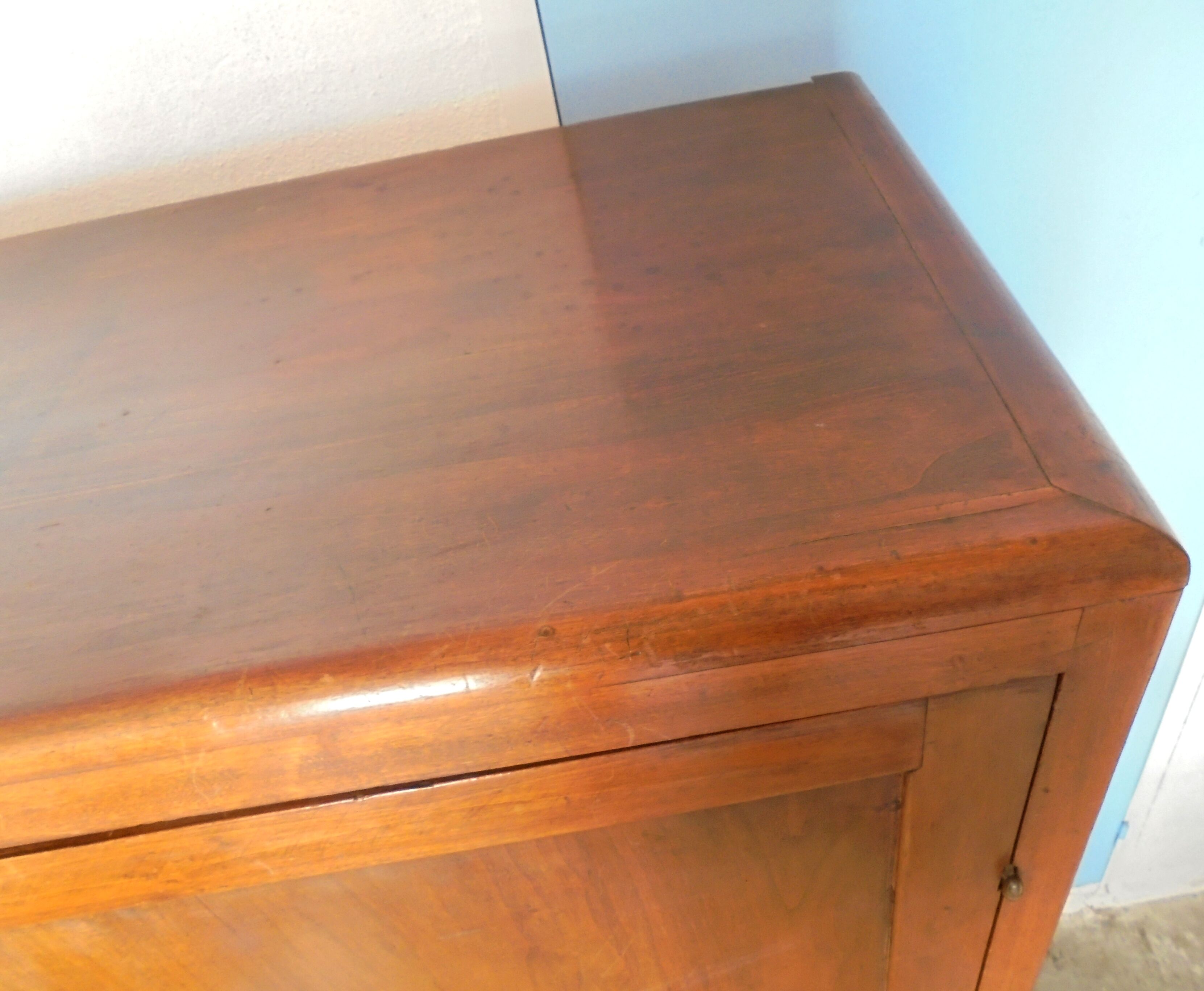 Vintage wood wardrobe