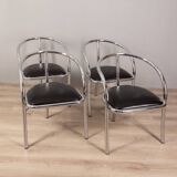 Set of 4 vintage chairs from the 70s tripodi italian design