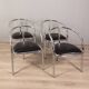 Set of 4 vintage chairs from the 70s tripodi italian design