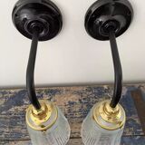 Pair of art deco wall lights