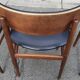 4 Scandinavian chairs in teak and black leatherette by Sven Chrobat Sax