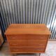 Scandinavian chest of drawers with compass feet