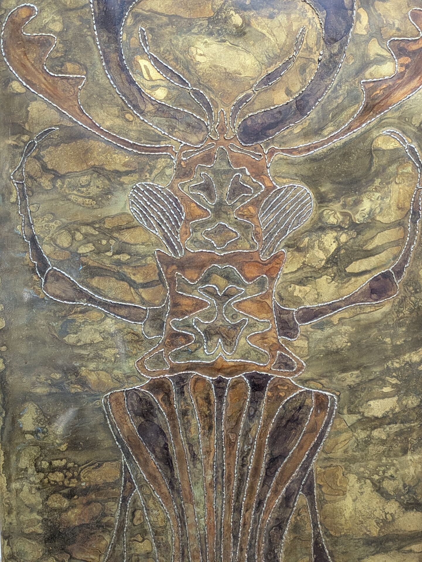 Large brutalist wall panel