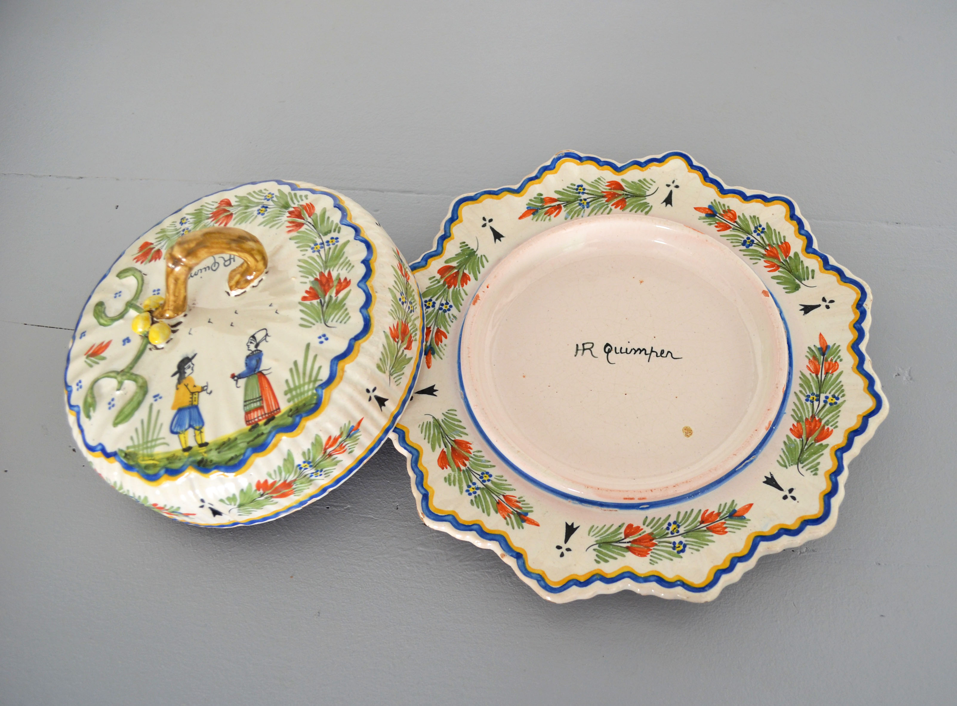 Butter maker Quimper Henriot