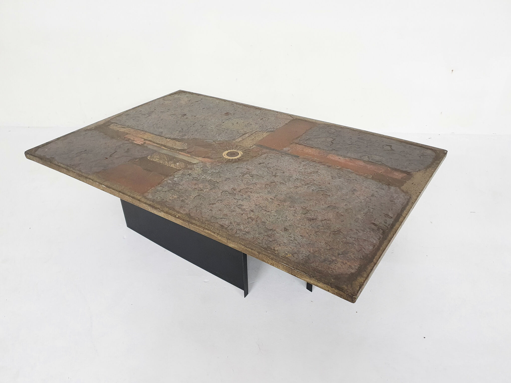 Table basse en pierre Paul Kingma, Pays-Bas 1981