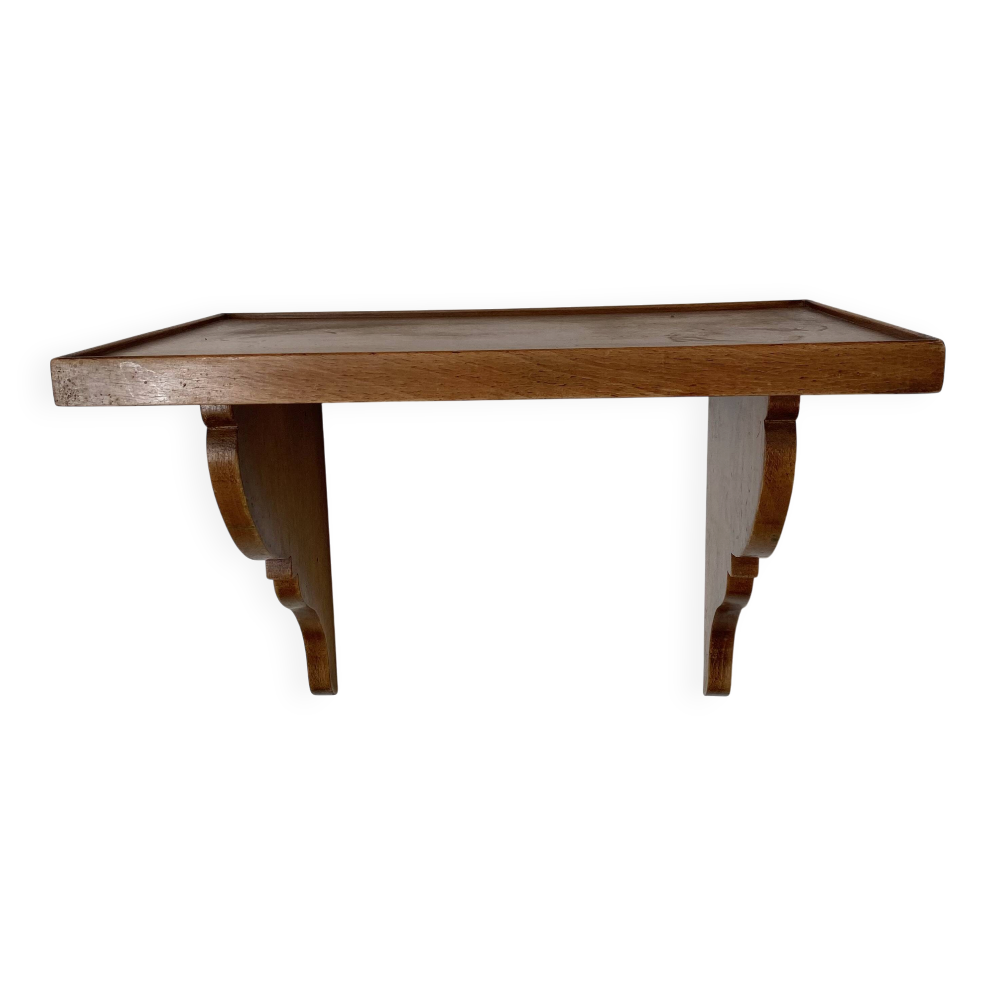 solid beech wood wall shelf