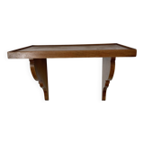 solid beech wood wall shelf