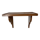solid beech wood wall shelf