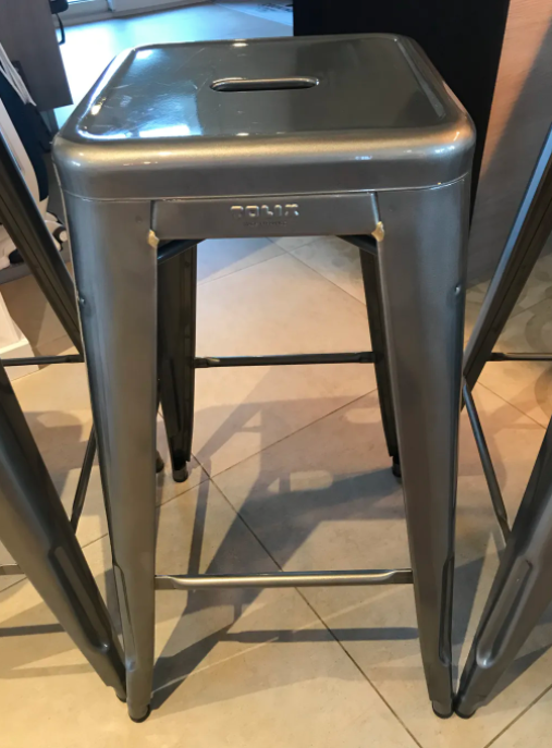 Lot de 6 tabourets de bar Tolix