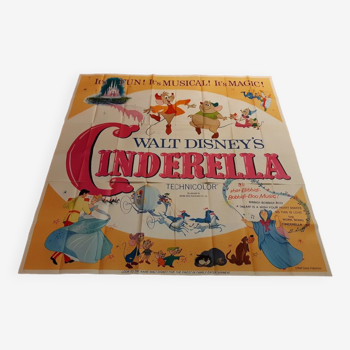 Cinderella movie poster 213x213 cm Disney