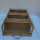Wicker shelf with 3 compartments