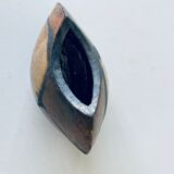 Enamelled ceramic lens vase