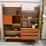 Large modular Ladderax bookshelf 186 cm