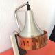 Wall lamp in aluminum and metal orange design 70s