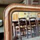 Louis Philippe mirror in gilded stucco ☐ 63.5 x 51 cm