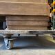 Art Deco raw wood sideboard